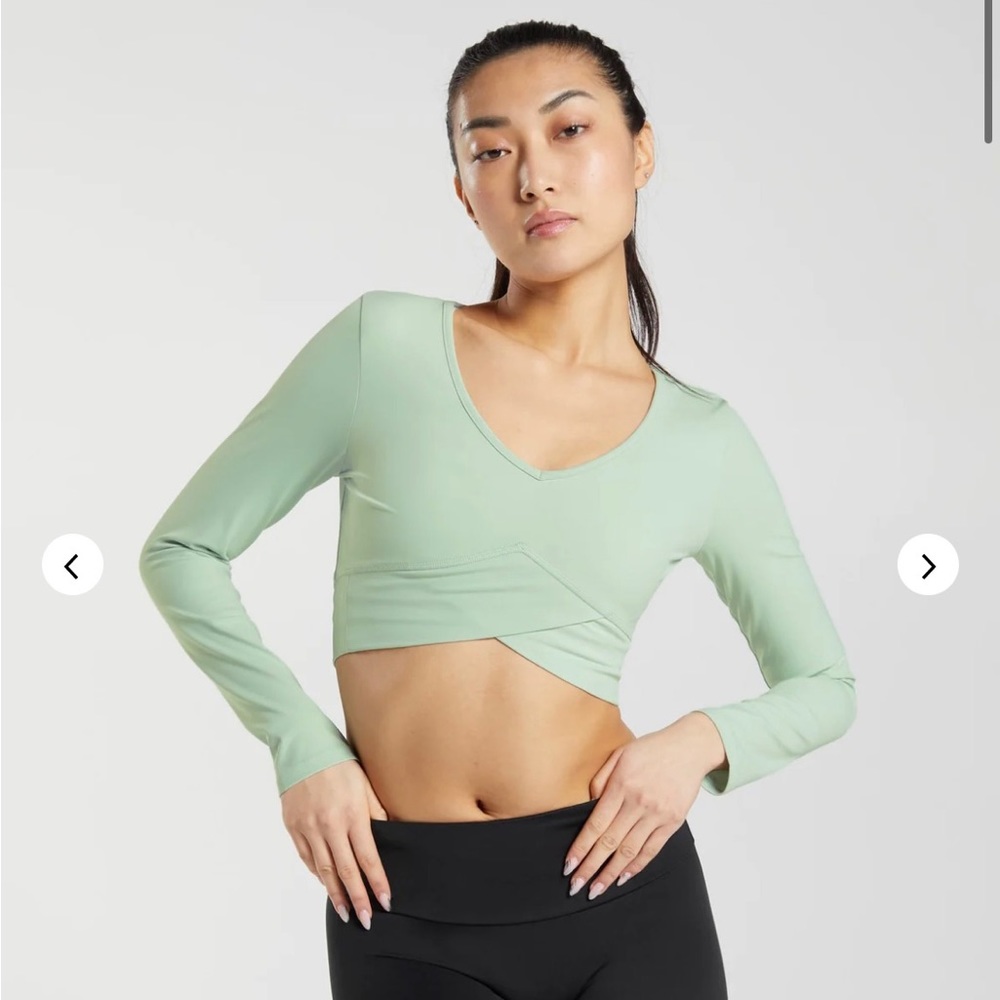 Gymshark crossover longsleeve crop top